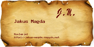 Jakus Magda névjegykártya